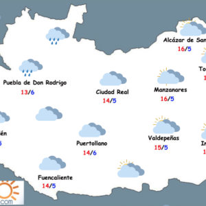 lunes y martes de nubes y máximas muy templadas